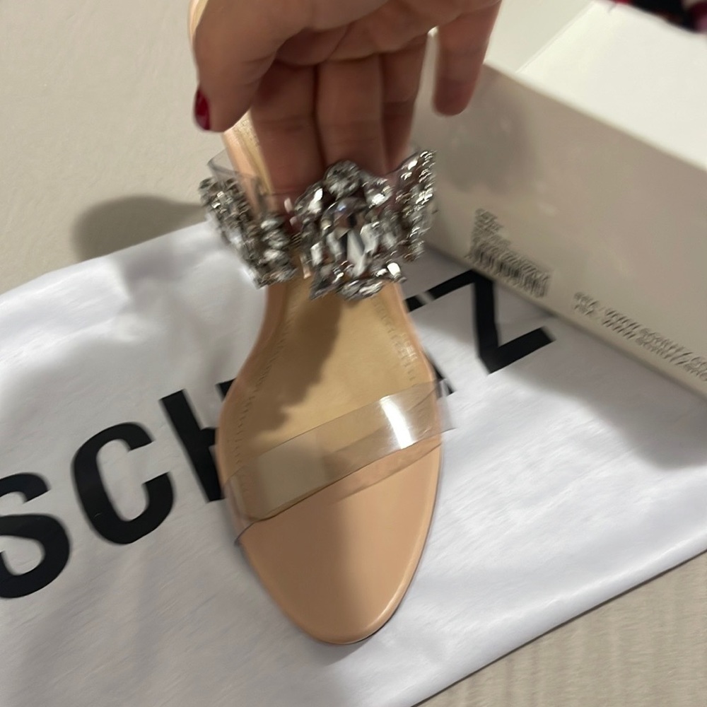 Beautiful Schultz clear slide sandal like new - Picture 8 of 8